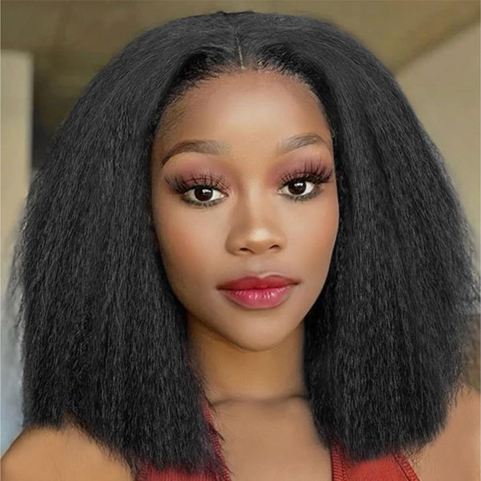 Cline Hair LEA 13x1 Lace Front Wig Kinky Straight Human Hair