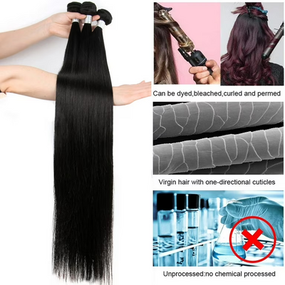Cline Hair HPN15000 Straight Hair Weave Bundles Extension