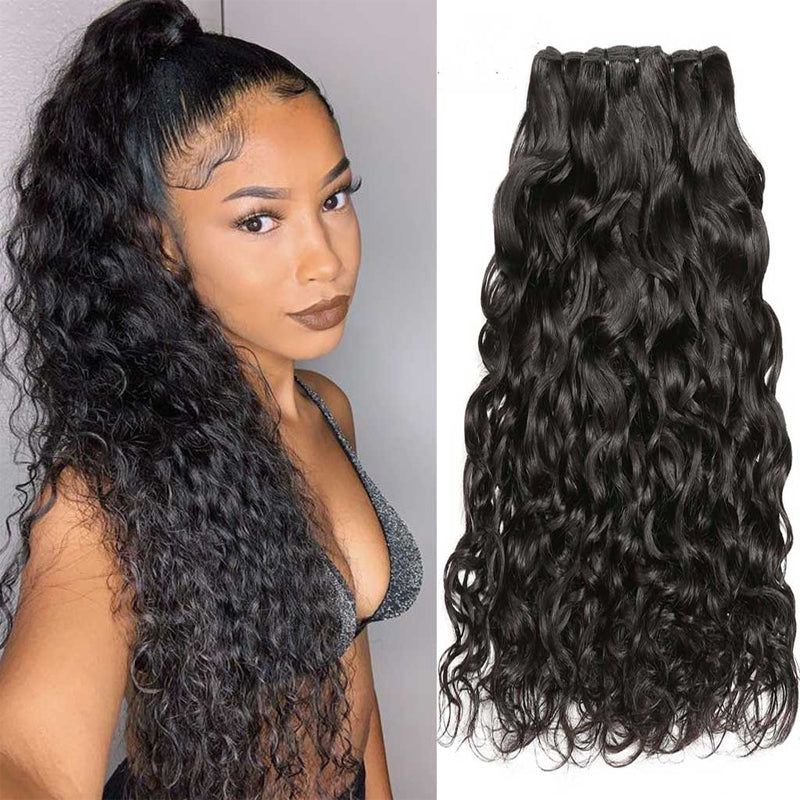 Cline Hair BSR25 Water Wave Human Hair Bundle Weave