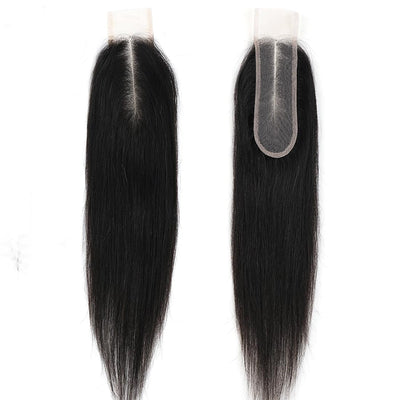Cline Hair 2x6 HD Lace Closure Middle Part Straight Human Hair