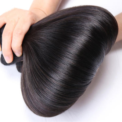 Cline Hair Bone Straight Double Drawn Raw Virgin Human Hair Weave Bundle