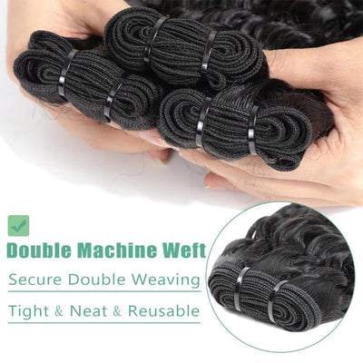 Cline Hair BSR25 Deep Wave Virgin Human Hair Weave Extension