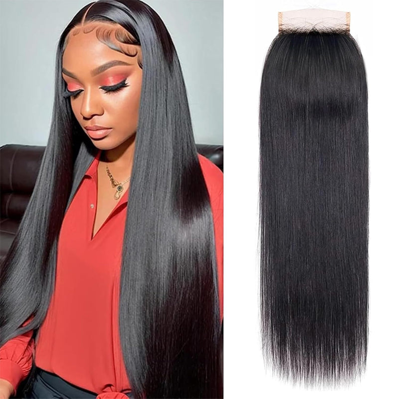Cline Hair 4x4 HD Swiss Lace Closure Silky Straight Human Hair