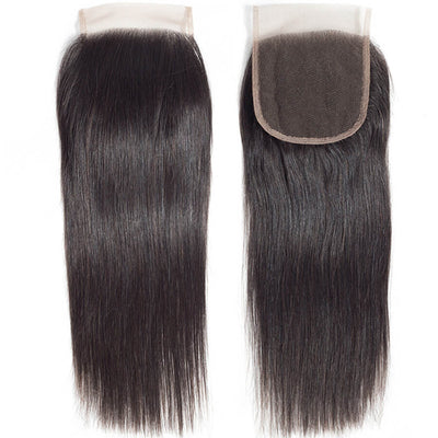 Cline Hair 4x4 HD Swiss Lace Closure Silky Straight Human Hair
