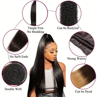 Cline Hair 4x4 Transparent Lace Closure Straight Remy Human Hair