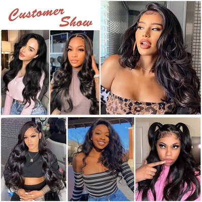 Cline Hair Body Wave 4x4 Lace Closure Pre Plucked Remy Human Hair