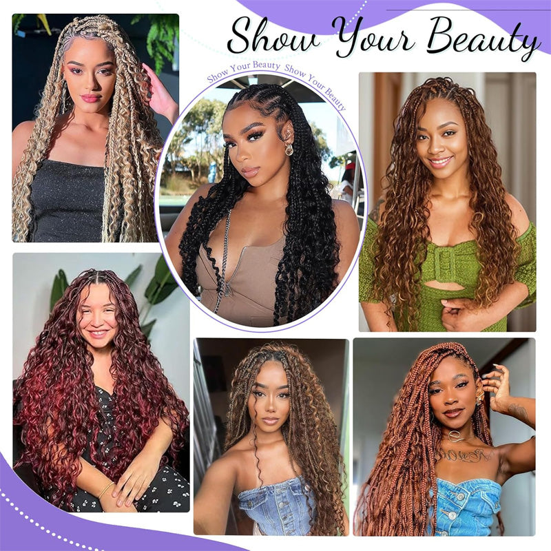 Cline Hair Deep Wave Bulk Human Hair for Braiding