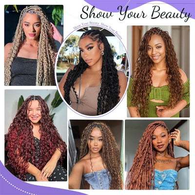 Cline Hair Deep Wave Bulk Human Hair for Braiding