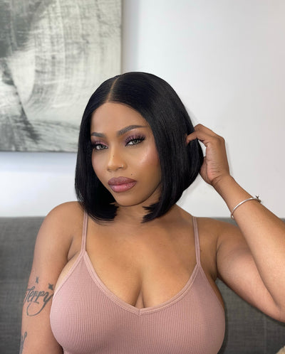 Cline Hair JOY 4x1 Lace Parting Wig Straight Human Hair