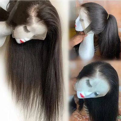 Cline Hair MATHILEDE 13x4 Lace Frontal Wig Kinky Straight Human Hair