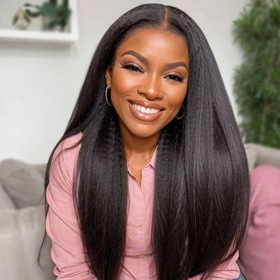 Cline Hair MATHILEDE 13x4 Lace Frontal Wig Kinky Straight Human Hair