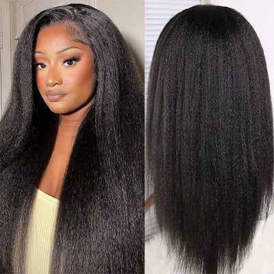 Cline Hair MATHILEDE 13x4 Lace Frontal Wig Kinky Straight Human Hair