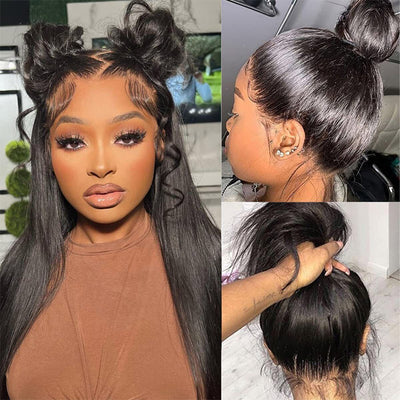 Cline Hair QUEEN Full Lace Wig Silky Straight Virgin Human Hair