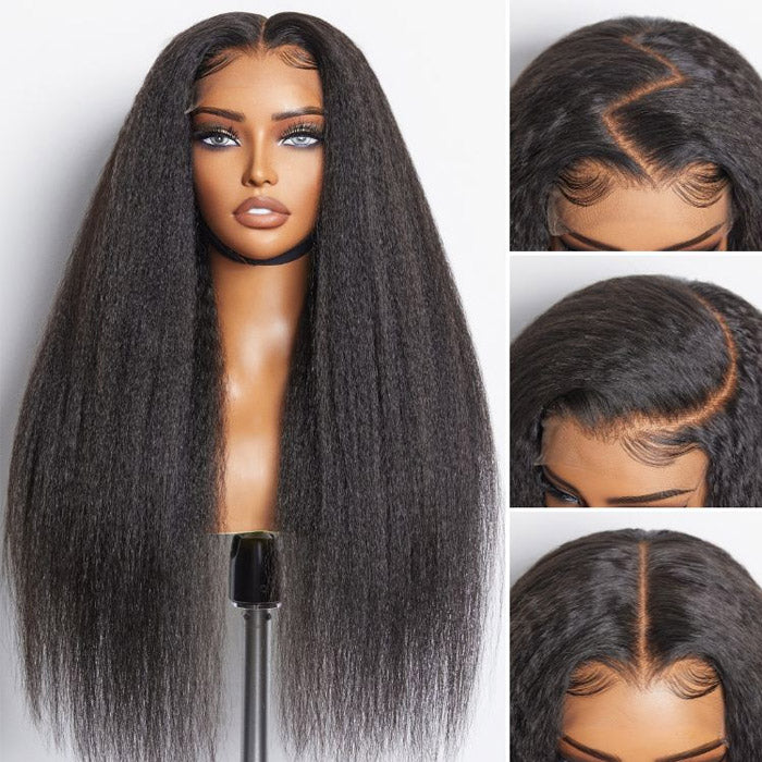 Cline Hair MATHILEDE 13x4 Lace Frontal Wig Kinky Straight Human Hair