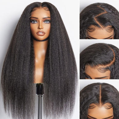 Cline Hair MATHILEDE 13x4 Lace Frontal Wig Kinky Straight Human Hair