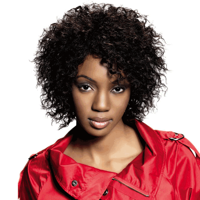 Cline Hair MIA Short Natural Wig Curly Human Hair