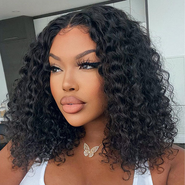 Cline Hair NORA 4x4 Lace Closure Wig Deep Wavy Human Hair