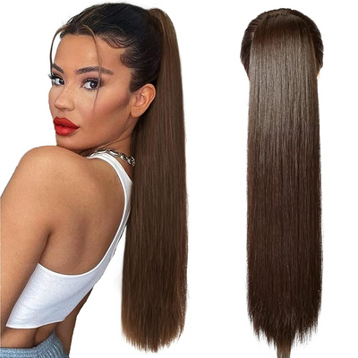 Cline Hair Postiche HH Straight Hair Ponytail Hairpiece for Women