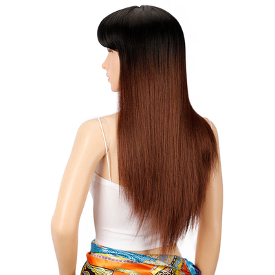 Perruque Synthétique NIKKI- Wig Semi Naturel à Frange Lisse- Sleek Hair