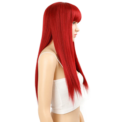 Perruque Synthétique NIKKI- Wig Semi Naturel à Frange Lisse- Sleek Hair